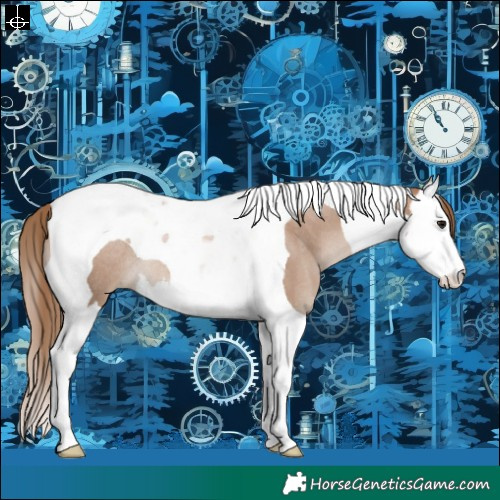 Horse Color:Black Pearl Splash Tobiano Rabicano
