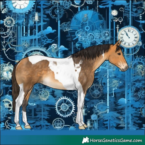 Horse Color:Buckskin Tobiano Rabicano