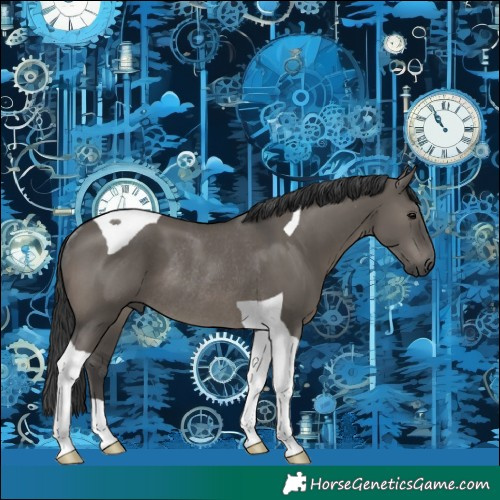 Horse Color:Grullo Tobiano Rabicano 