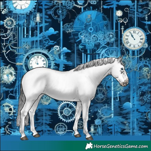 Horse Color:White Spotted Blue Roan Splash Frame Blanket 