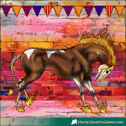 Horse Color:Chestnut Tobiano 