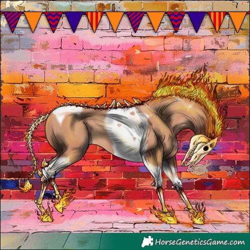 Horse Color:Gold Champagne Tobiano