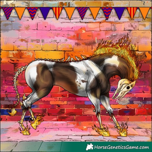 Horse Color:Bay Tobiano