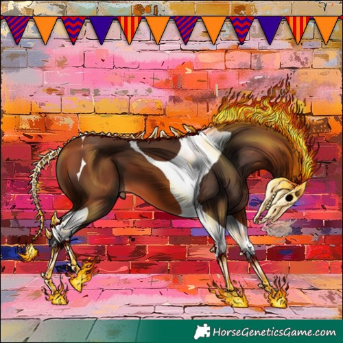 Horse Color:Bay Tobiano