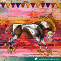 Horse Color:Bay Tobiano 