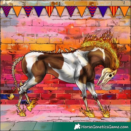 Horse Color:Chestnut Tobiano 
