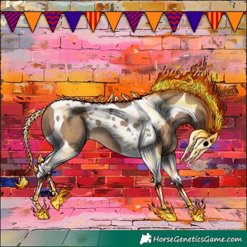 Horse Color:Classic Champagne Tobiano