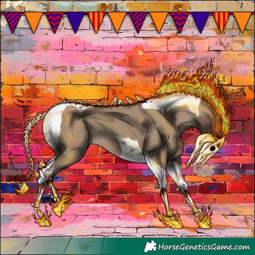 Horse Color:Classic Champagne Tobiano