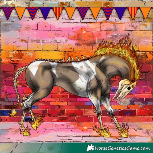 Horse Color:Classic Champagne Tobiano 