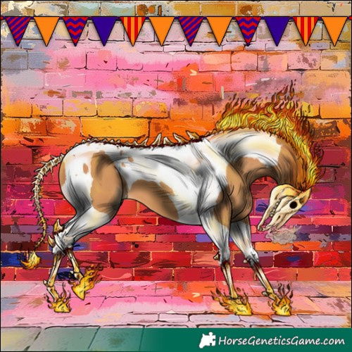 Horse Color:Chestnut Tobiano 