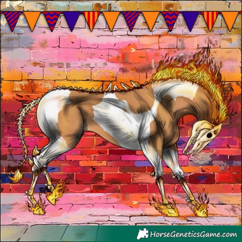 Horse Color:Chestnut Tobiano