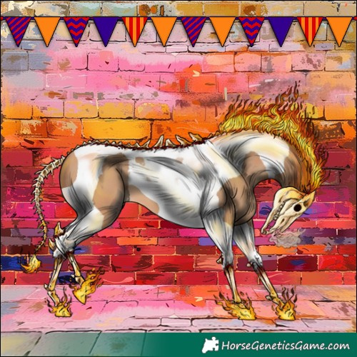 Horse Color:Amber Champagne Tobiano 