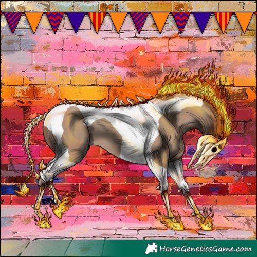 Horse Color:Classic Champagne Tobiano