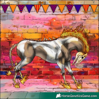 Horse Color:Classic Champagne Tobiano