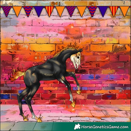 Horse Color:Black Tobiano