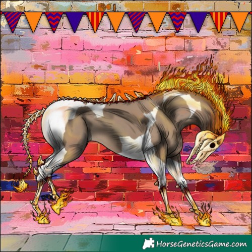 Horse Color:Classic Champagne Tobiano 