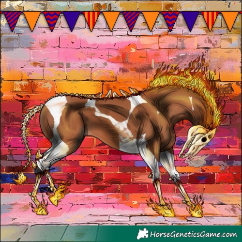 Horse Color:Bay Tobiano