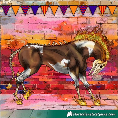 Horse Color:Bay Tobiano