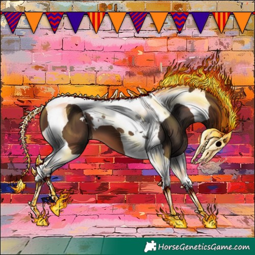 Horse Color:Brown Tobiano