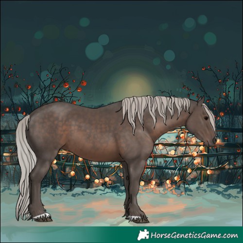 Horse Color:Silver Black