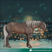 Horse Color:Silver Black 