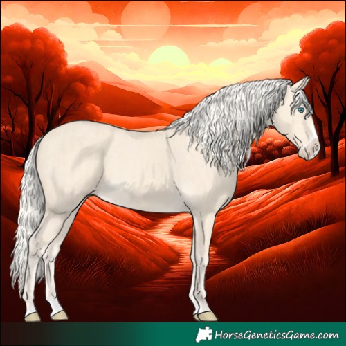 Horse Color:Cremello Splash and Cremello Splash