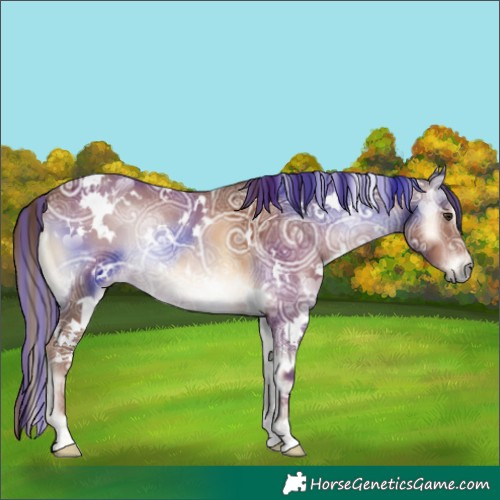 Horse Color:Painted White Spotted Red Onyx Ice 