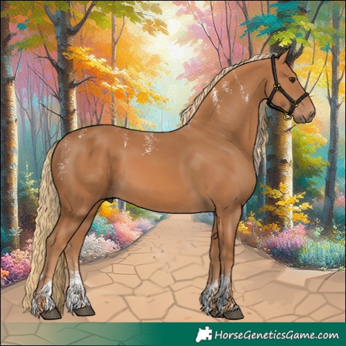 Horse Color:Powder White Chestnut