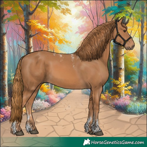 Horse Color:Powder White Chestnut