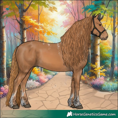 Horse Color:Powder White Chestnut 