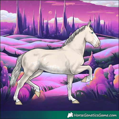 Horse Color:Cremello Splash and Cremello Splash Frame