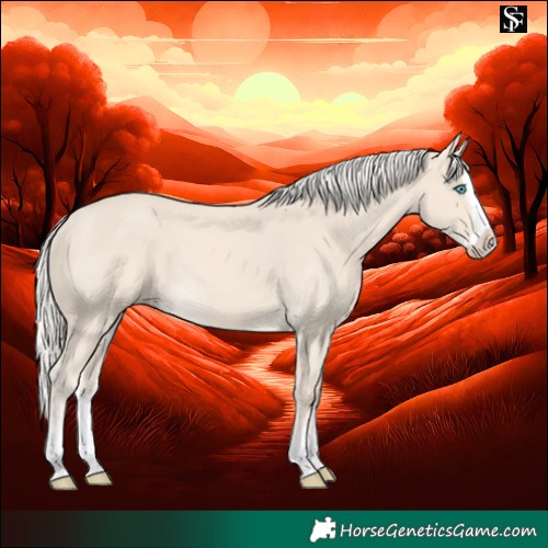 Horse Color:Cremello Splash and Cremello Splash