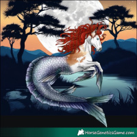 Horse Color:Gray Painted White Spotted Red Onyx Ice Splash