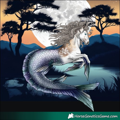 Horse Color:Gray White Spotted Silver Bay Ice Onyx Splash 