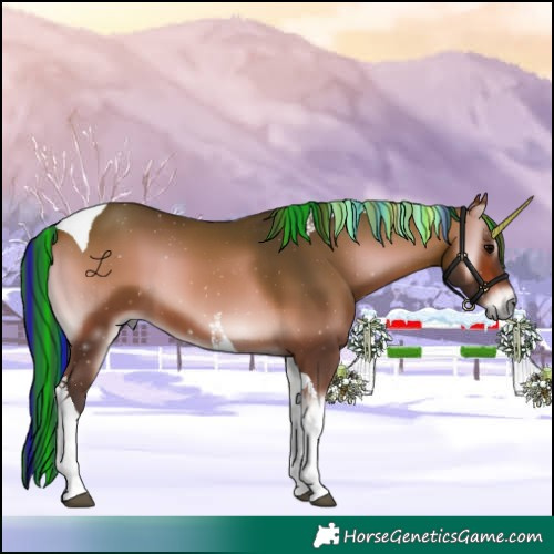 Horse Color:Painted Bay Onyx Tobiano