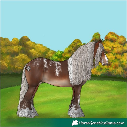Horse Color:Powder White Silver Brown