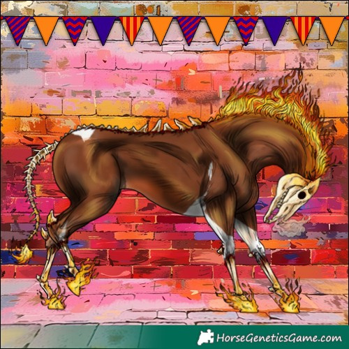Horse Color:Chestnut Tobiano 