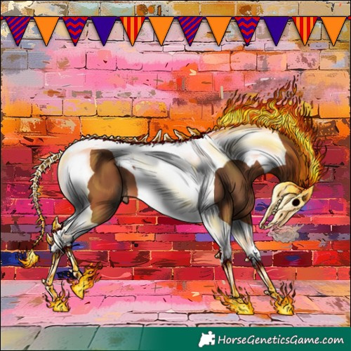 Horse Color:Bay Tobiano