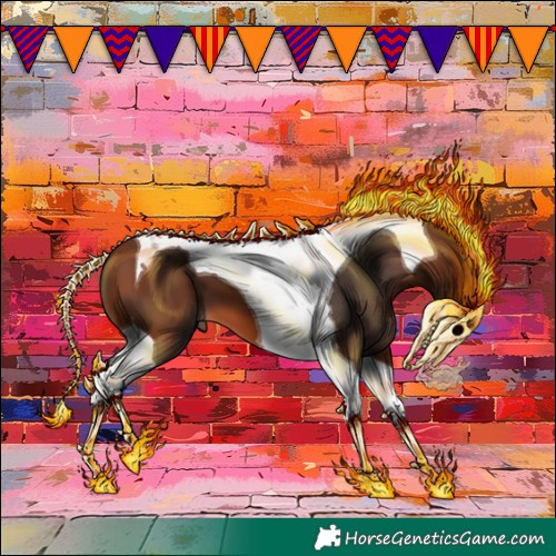 Horse Color:Bay Tobiano 