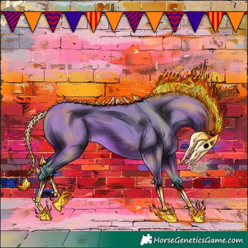Horse Color:Watercolor Silver Bay 