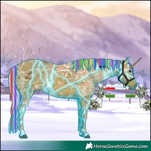 Horse Color:Painted Thunderstruck Silver Bay Ice 