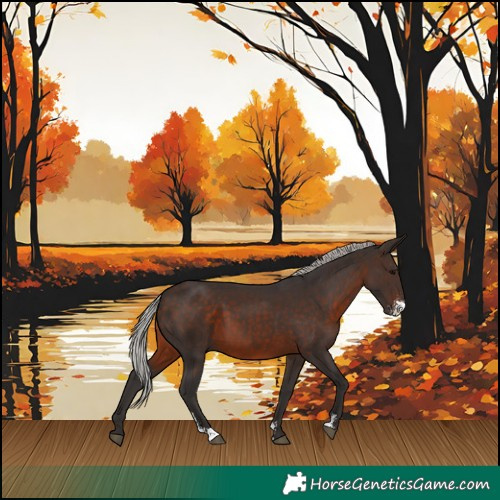 Horse Color:Silver Brown Sabino