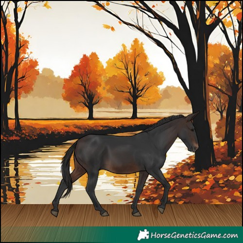 Horse Color:Brown Rabicano