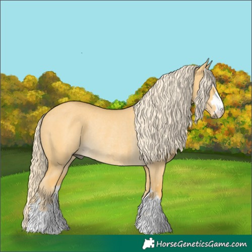 Horse Color:Palomino Dun Rabicano
