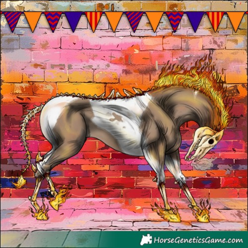 Horse Color:Classic Champagne Tobiano