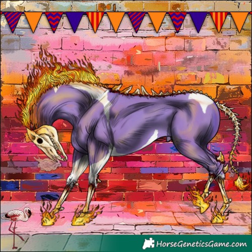 Horse Color:Watercolor Classic Champagne Tobiano 