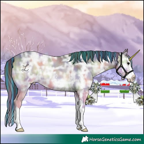 Horse Color:Painted Nacre Brown Ice Onyx Sabino Splash Appaloosa 