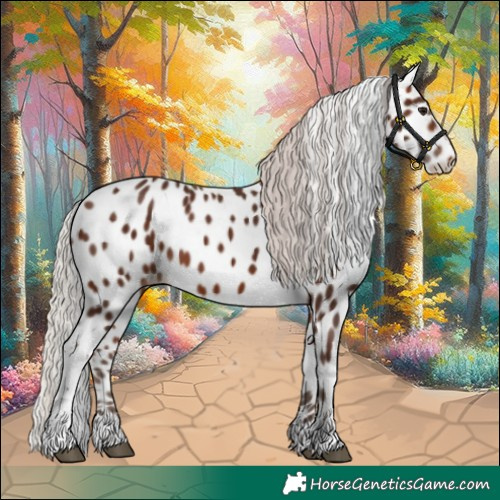 Horse Color:Silver Bay Tobiano Appaloosa