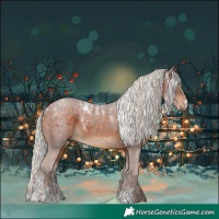 Horse Color:Powder White Silver Brown 