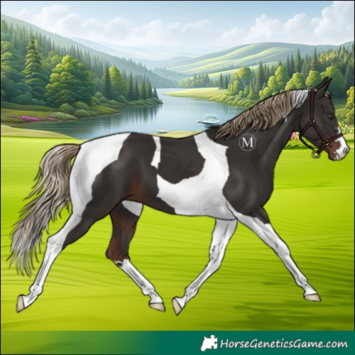 Horse Color:Liver Chestnut Tobiano